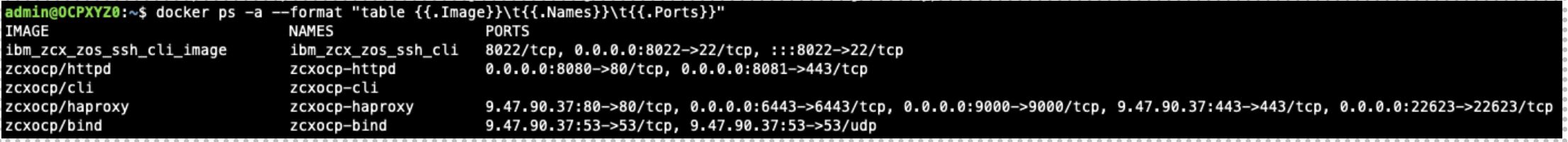 Deployment containers status